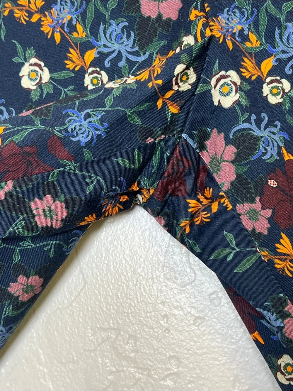 WILDFANG Women’s Size 4 Wildflower Navy Print Empower Slim Crop Pant